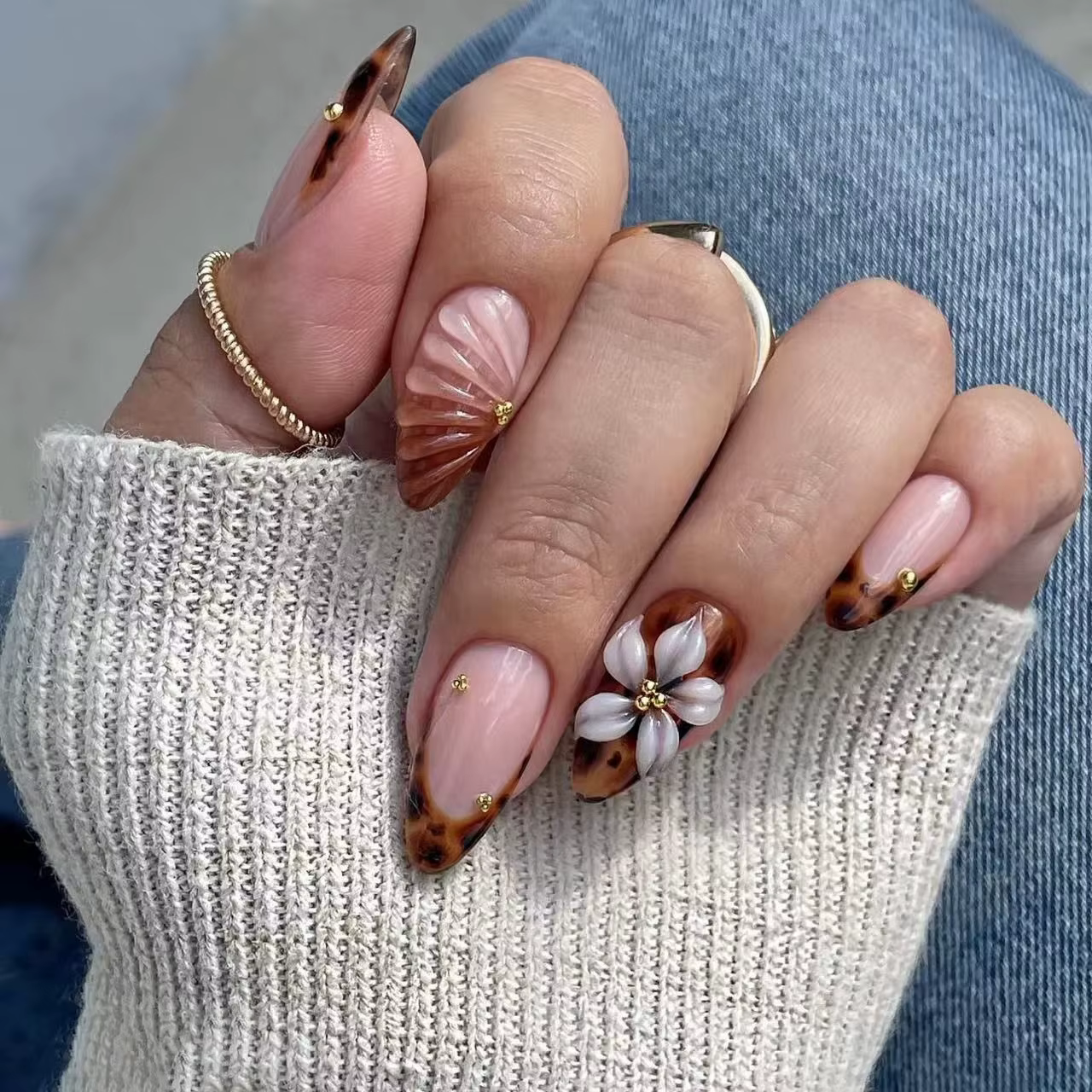 Faux ongles 3D pour femmes et filles
