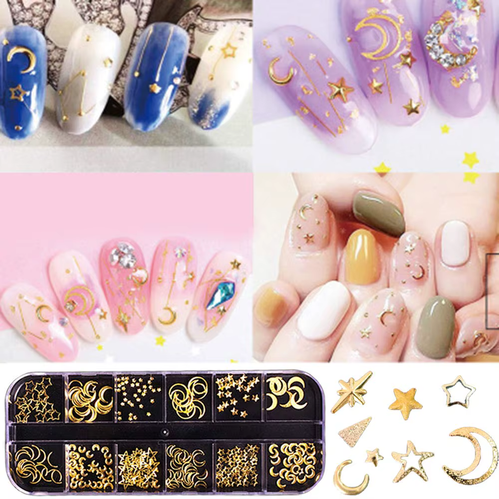 Breloques métalliques 3D pour Nail Art