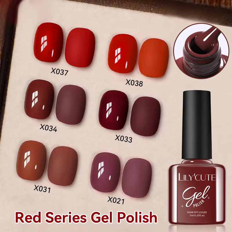 LILYCUTE Ancora rouge automne hiver Gel vernis à ongles Semi Permanent tremper UV LED Gel