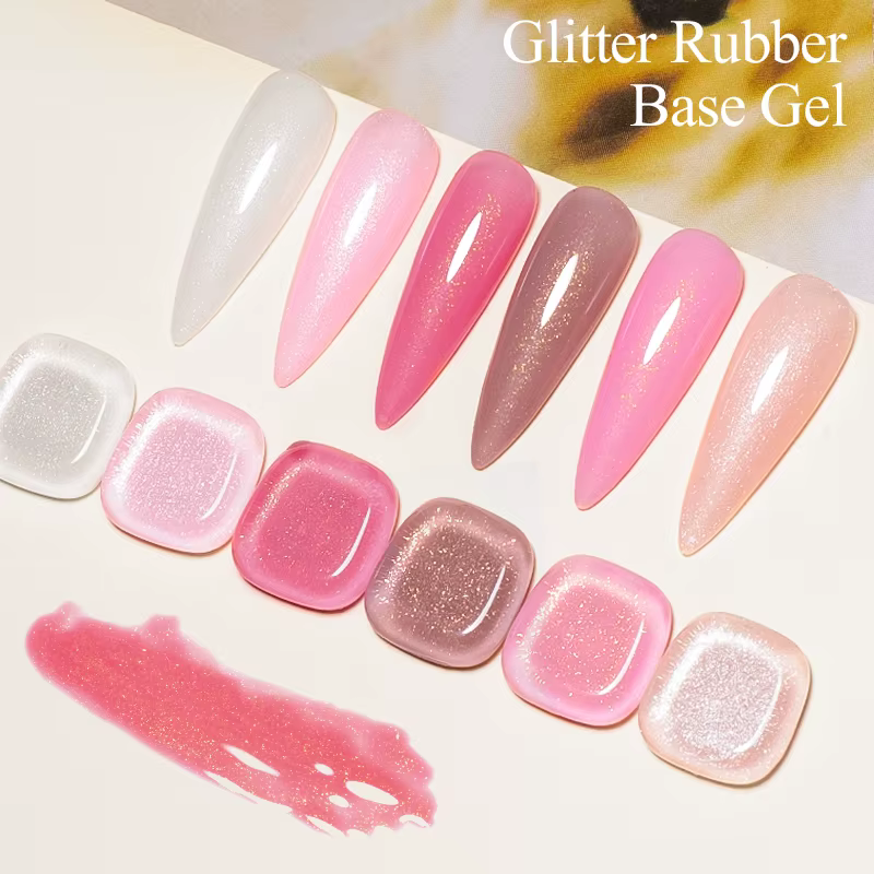 Vernis Gel à Base de caoutchouc à paillettes