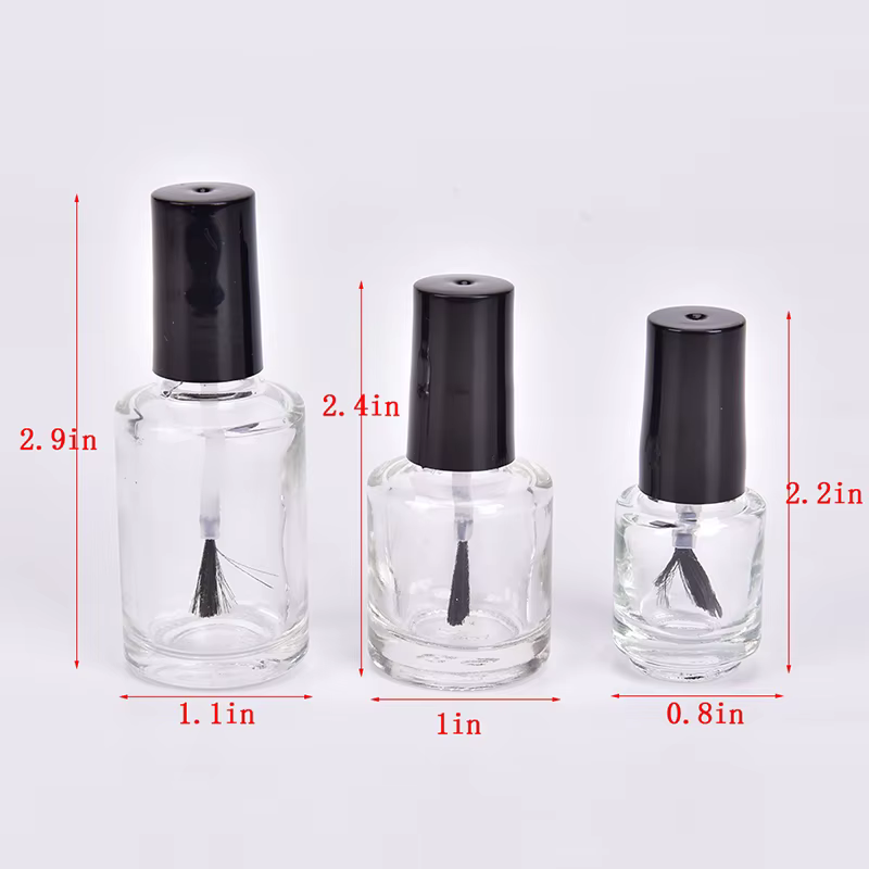 【1 pièce, flacon vide en verre pour vernis à ongles de 5/10/15 ml avec pinceau