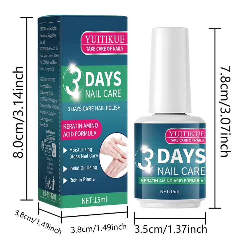 Vernis de traitement pour soins des ongles 3 jours