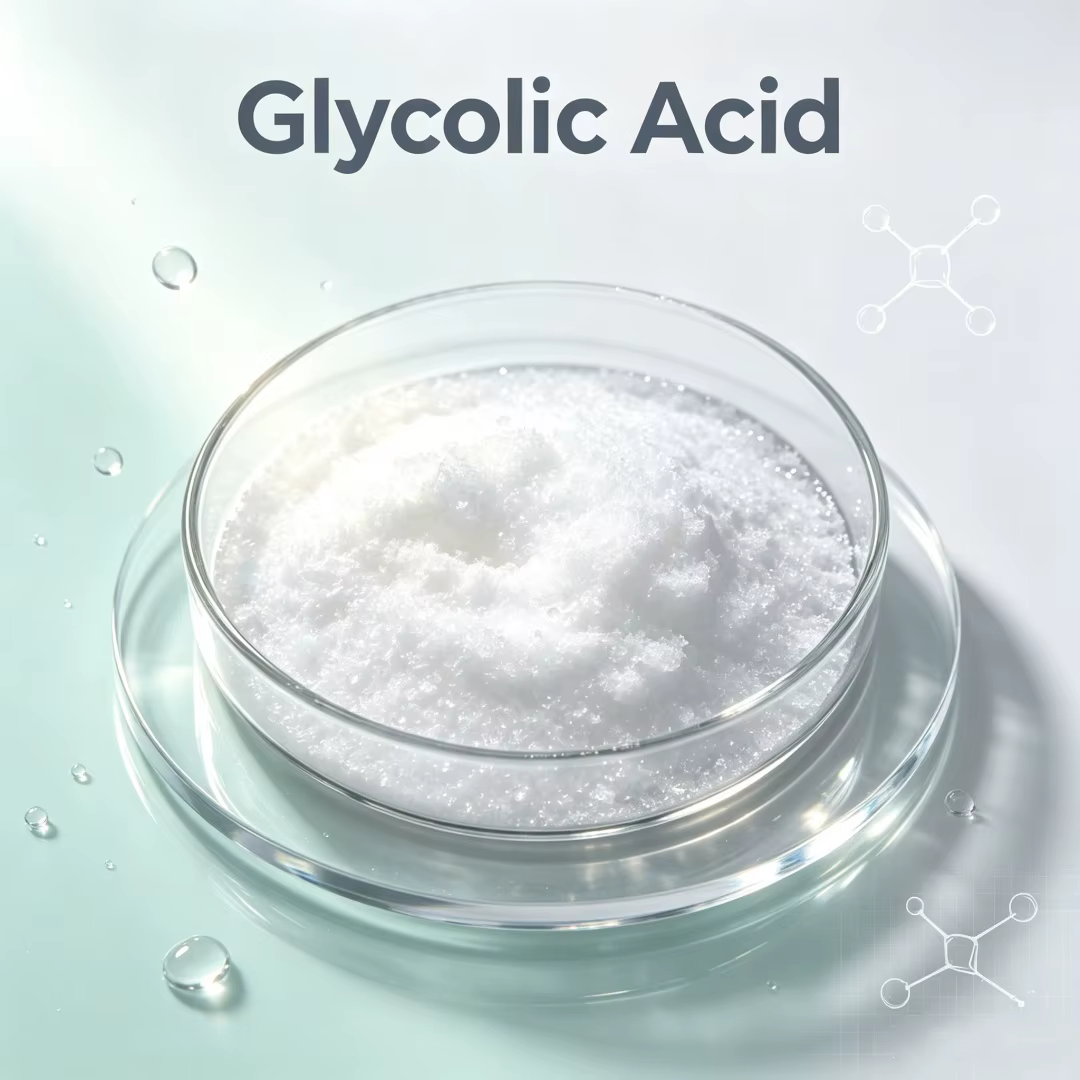 Cristaux d'acide glycolique à 99 %, matière première exfoliante AHA pour la fabrication de savon à froid, masque facial DIY et soins de la peau du corps