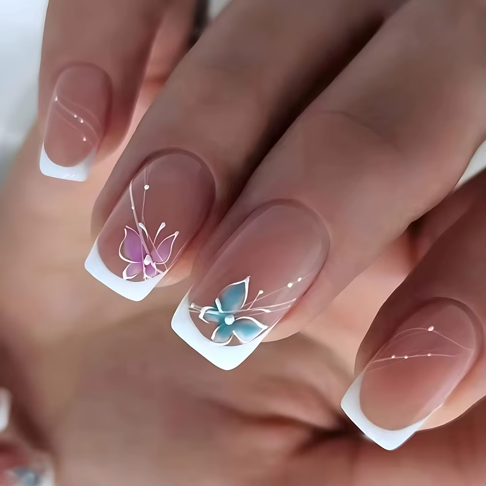Faux ongles artificiels à couverture complète
