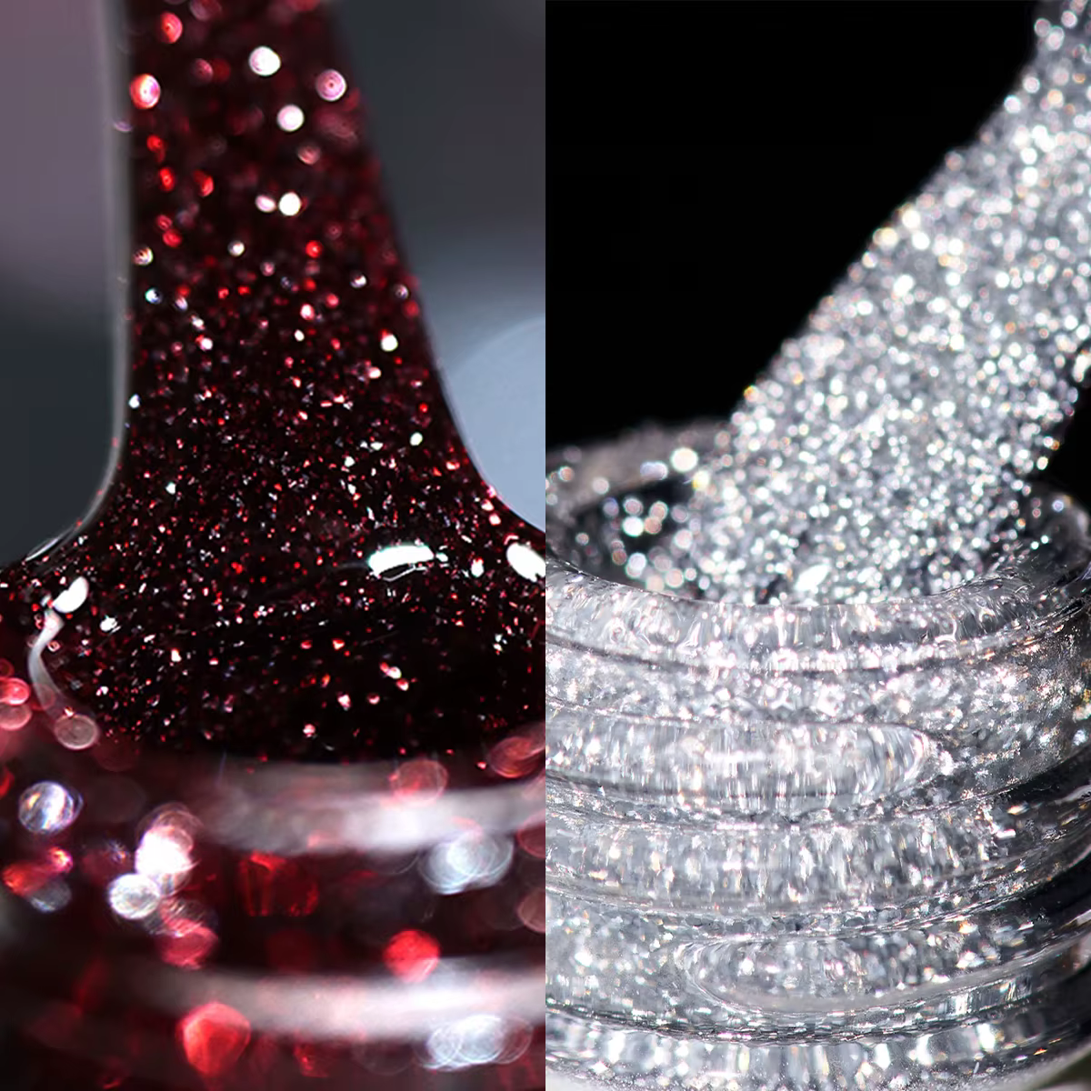Vernis à ongles Gel réfléchissant à paillettes