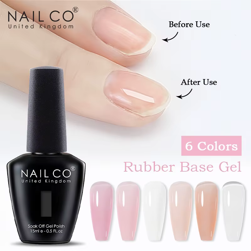 15ml Base en caoutchouc et couche de finition Gel vernis à ongles Transparent rose Gel de construction apprêt Gel