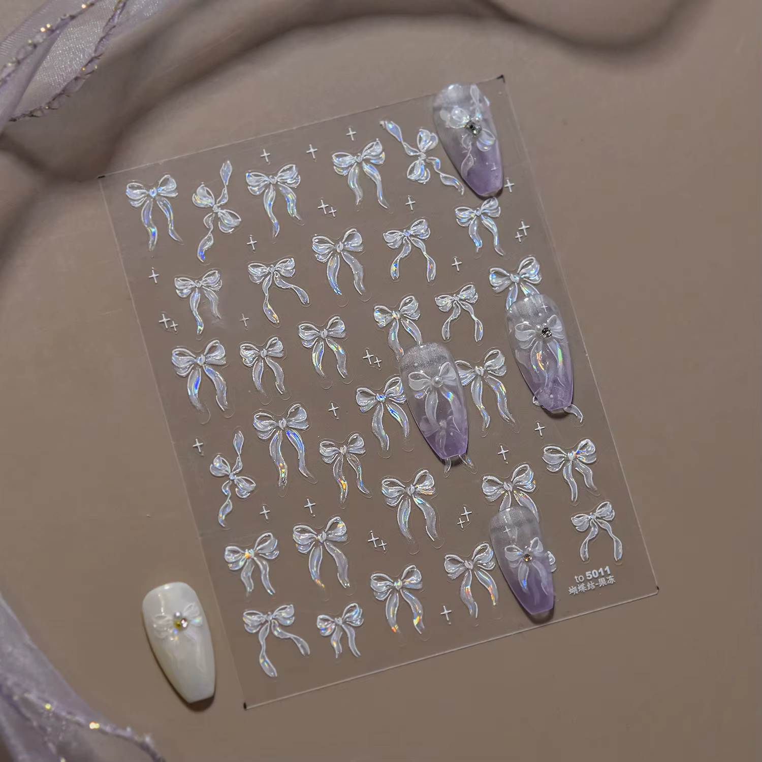Autocollant pour ongles en gelée