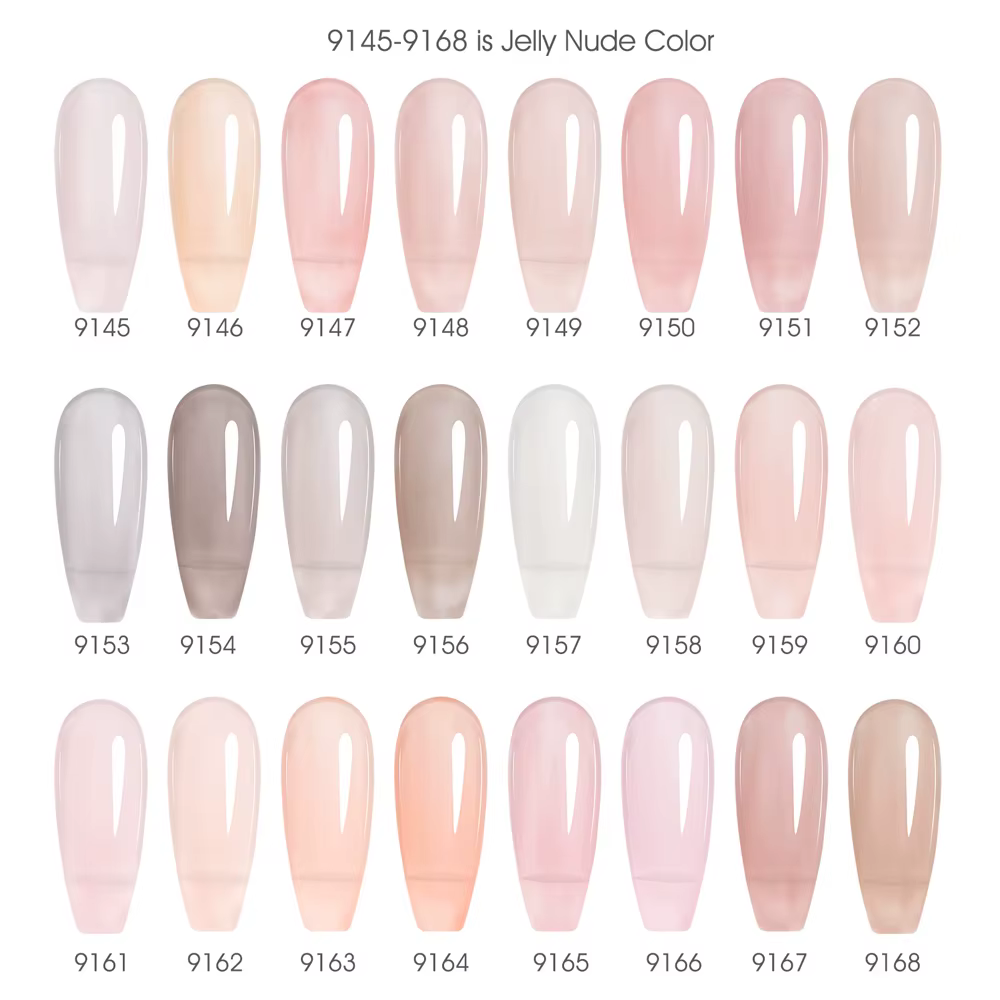HEMA FREE TPO gratuit 9ml Canni vernis à ongles Gel gelée couleur nue Transparent Semi Permanent naturel nu français