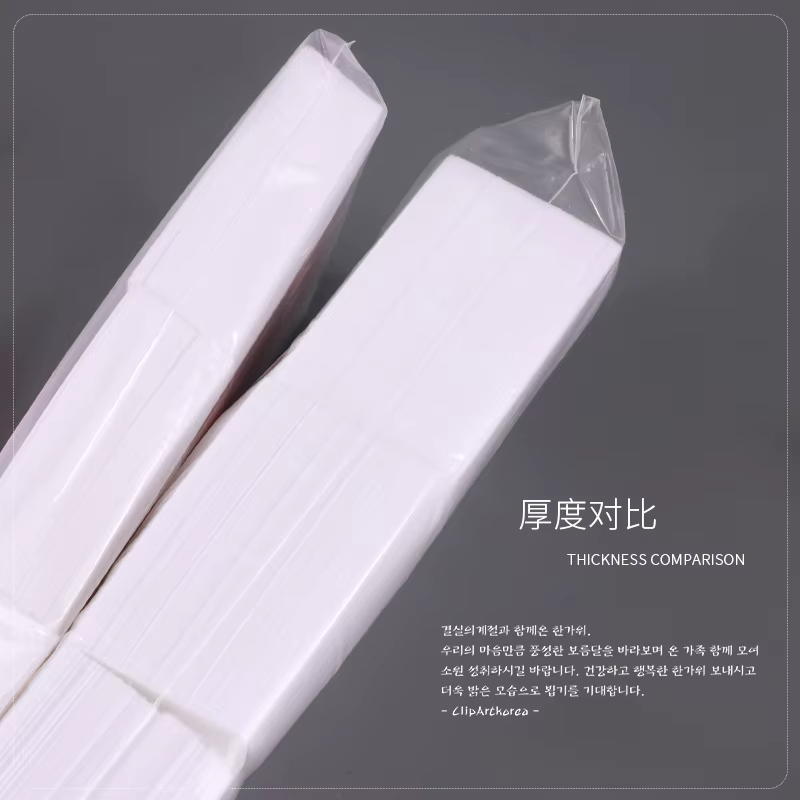 1000/500/100 pièces lingettes à ongles 100% tampons de coton non pelucheux dissolvant de vernis