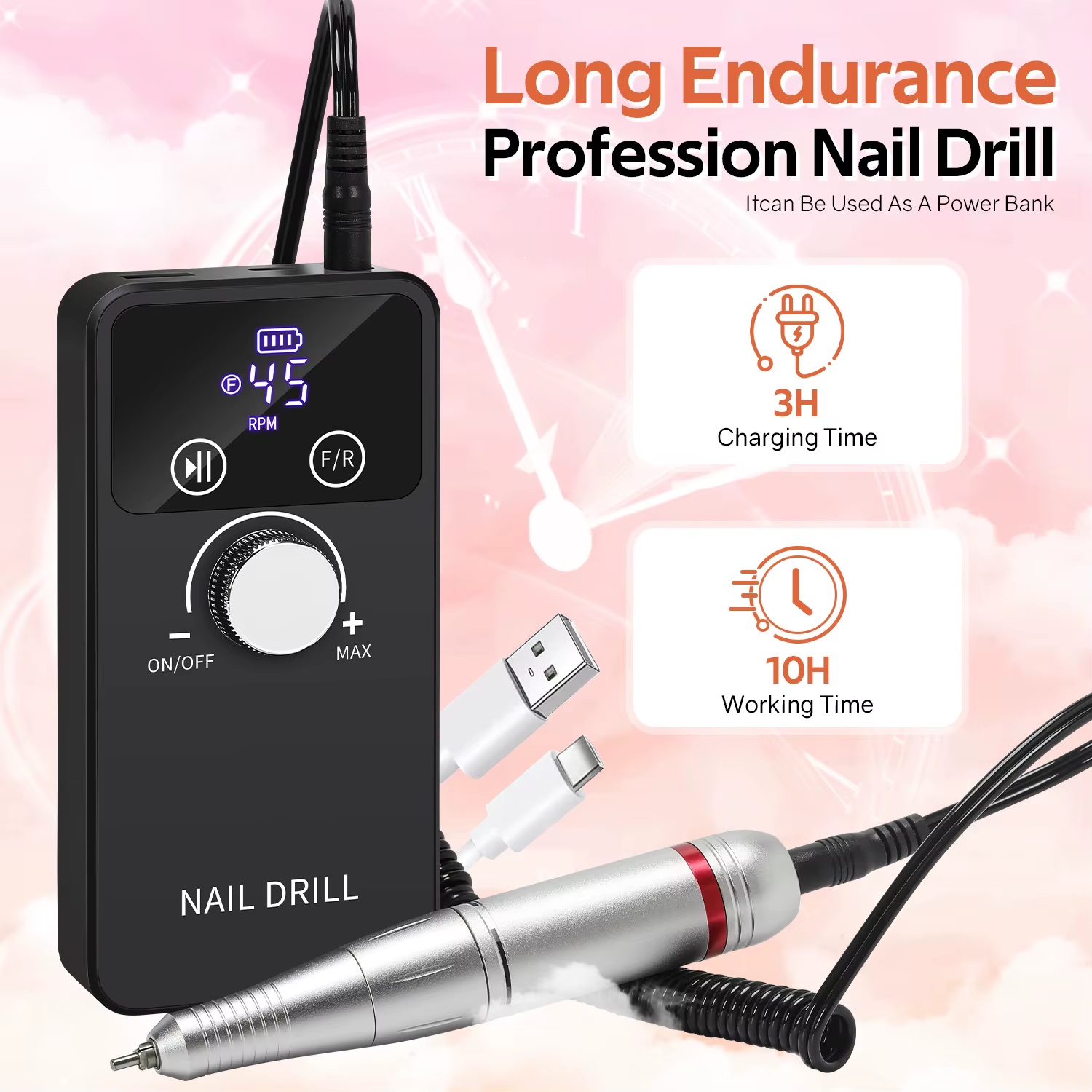 Machine à ongles DianaBeauty 45000RPM