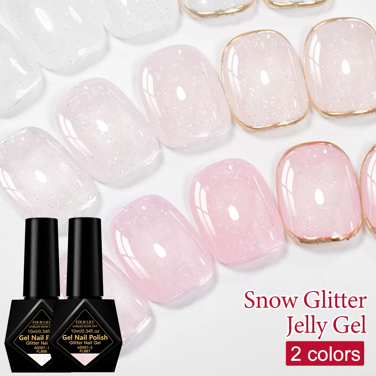 Flocons de neige 10ml, fournitures de Salon de manucure