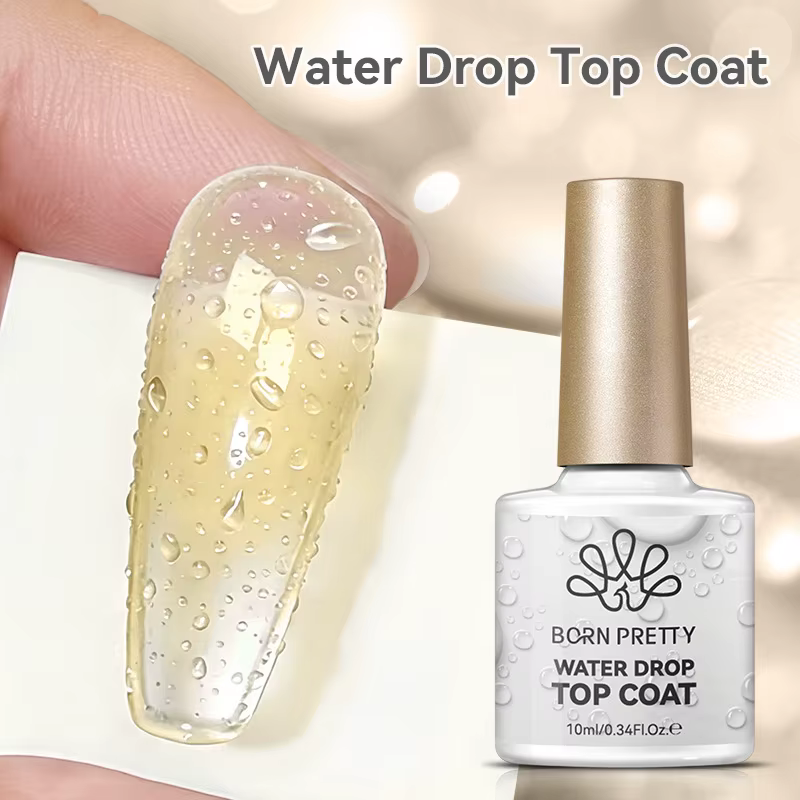 Nouveau 2026 10ml Top Coat Goutte d'Eau Transparent pour Ongles