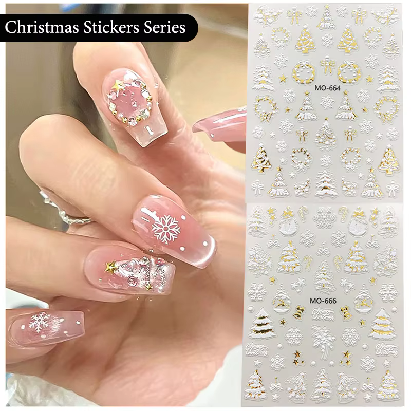 Autocollants de manucure en or pour Nail Art