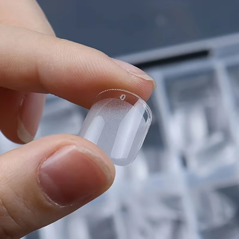Faux ongles en gel souple pour femmes et filles