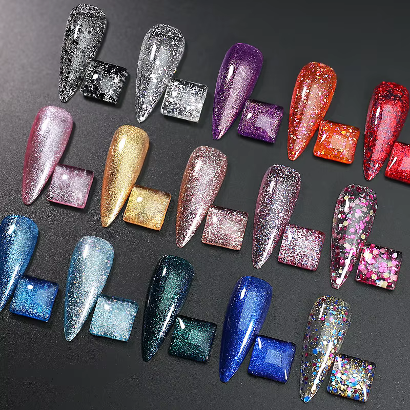 Clou Beaute paillettes Gel vernis à ongles couleur d'hiver