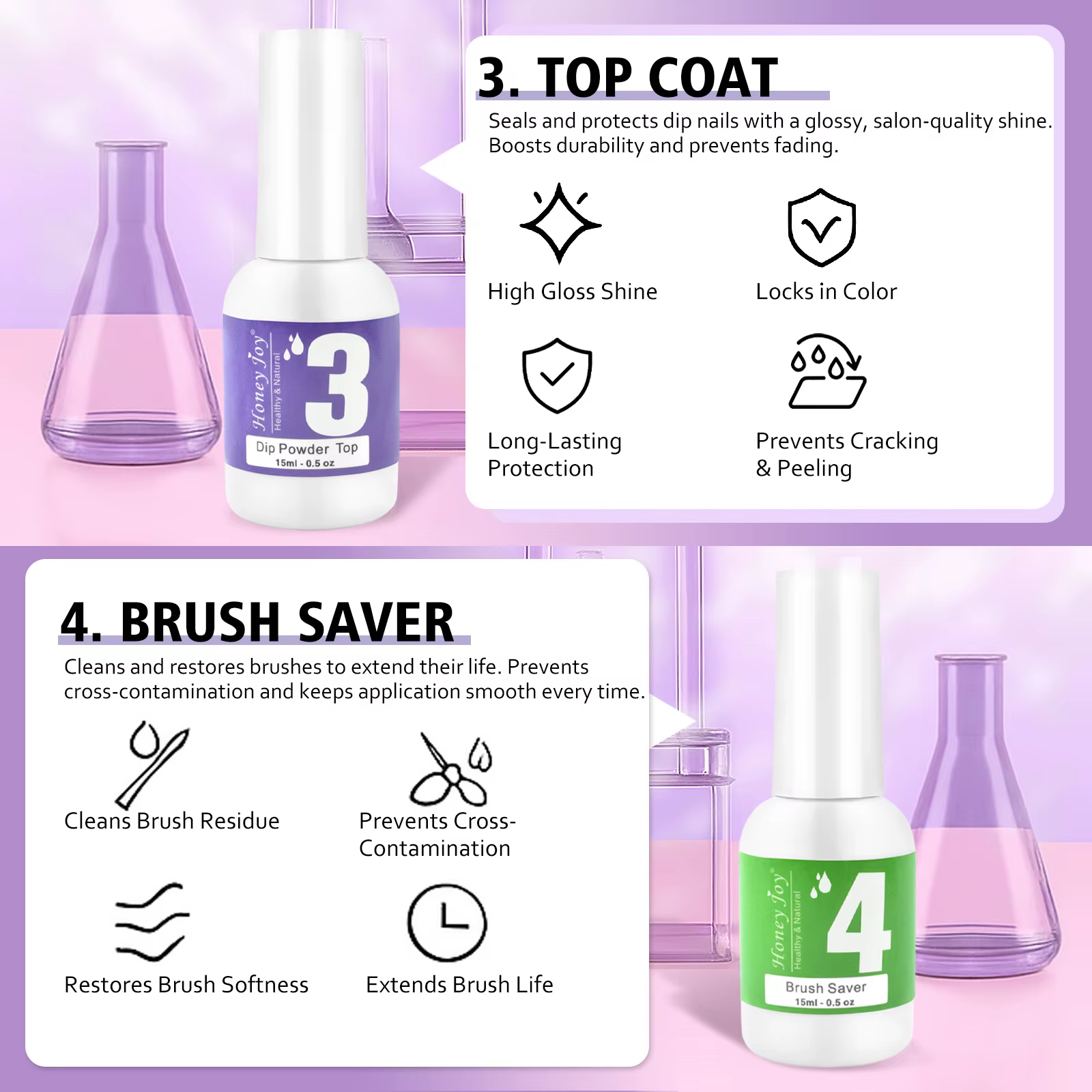 Système de poudre à tremper de 15ml