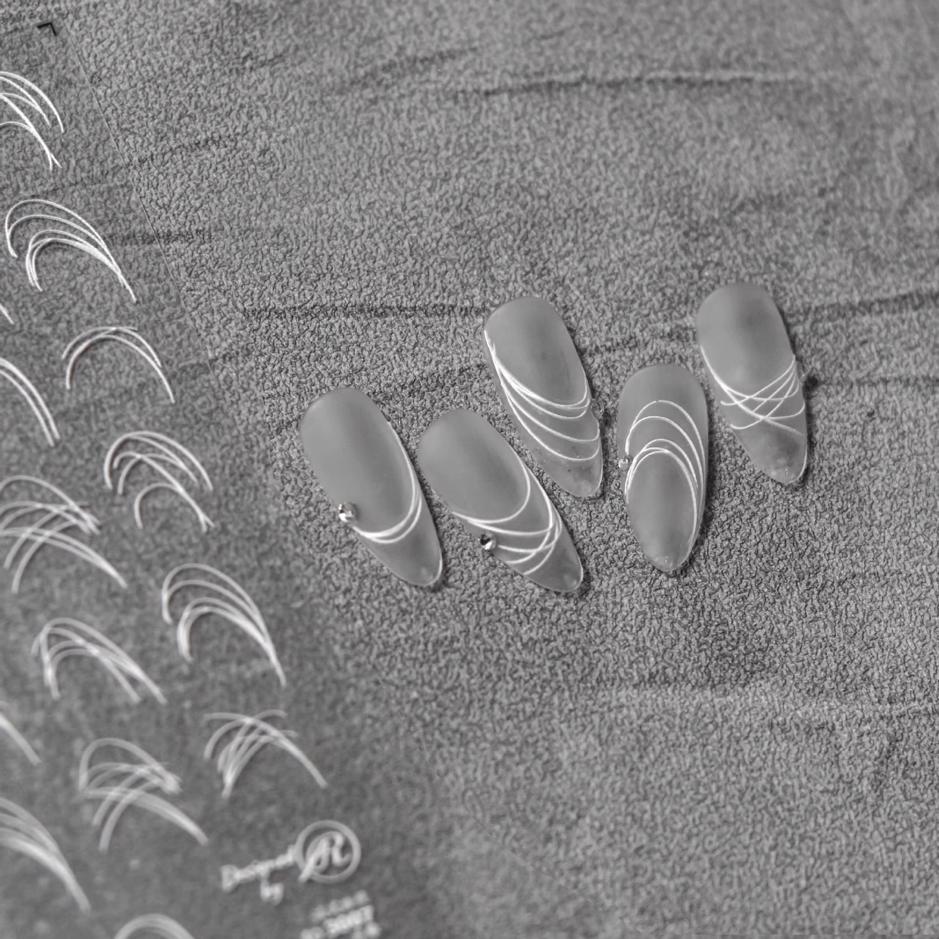 Autocollant pour ongles en relief 5D