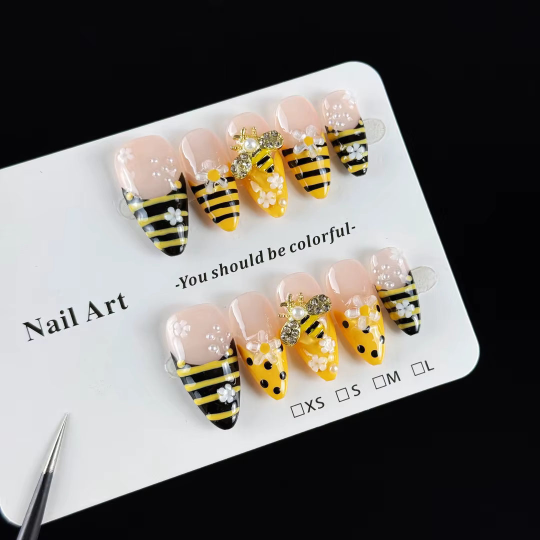 10 pièces de faux ongles haut de gamme