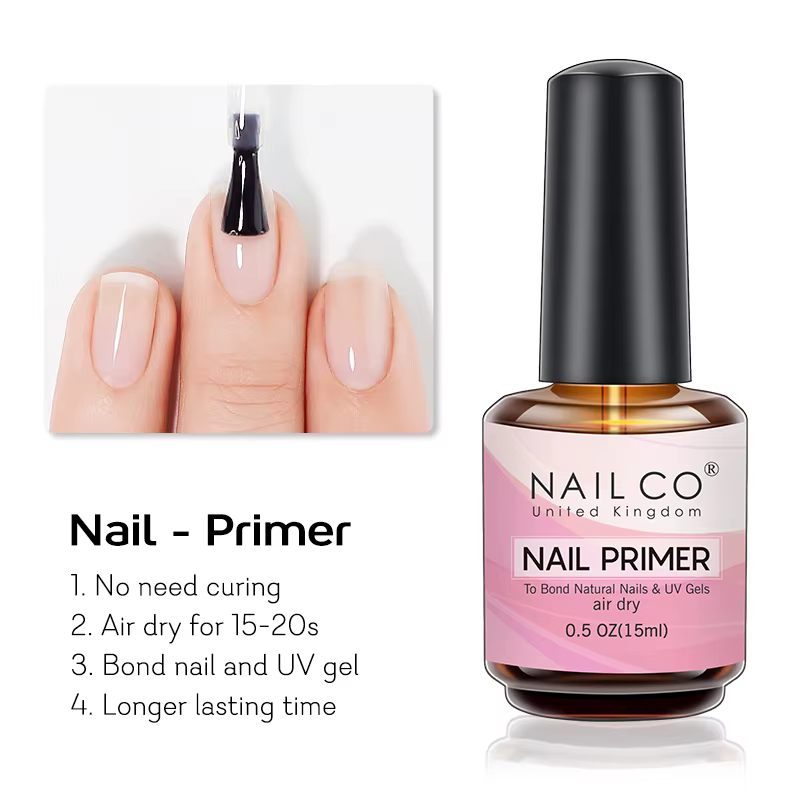 NAILCO 15ml Air séchage rapide apprêt pour ongles Gel Nail Art Gel laque Vernis Gel déshydratant longue durée UV Gel