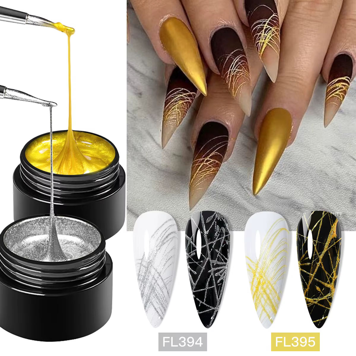 Kit de peinture araignée pour ongles