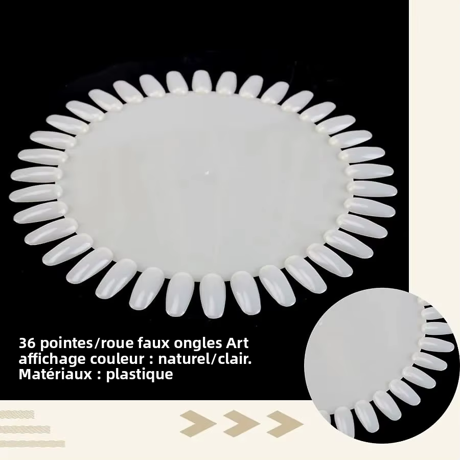 Présentoir de faux ongles à 36 pointes
