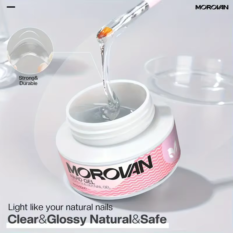 Ensemble de manucure avec formes, LED/UV, gel dur pour extension d'ongles