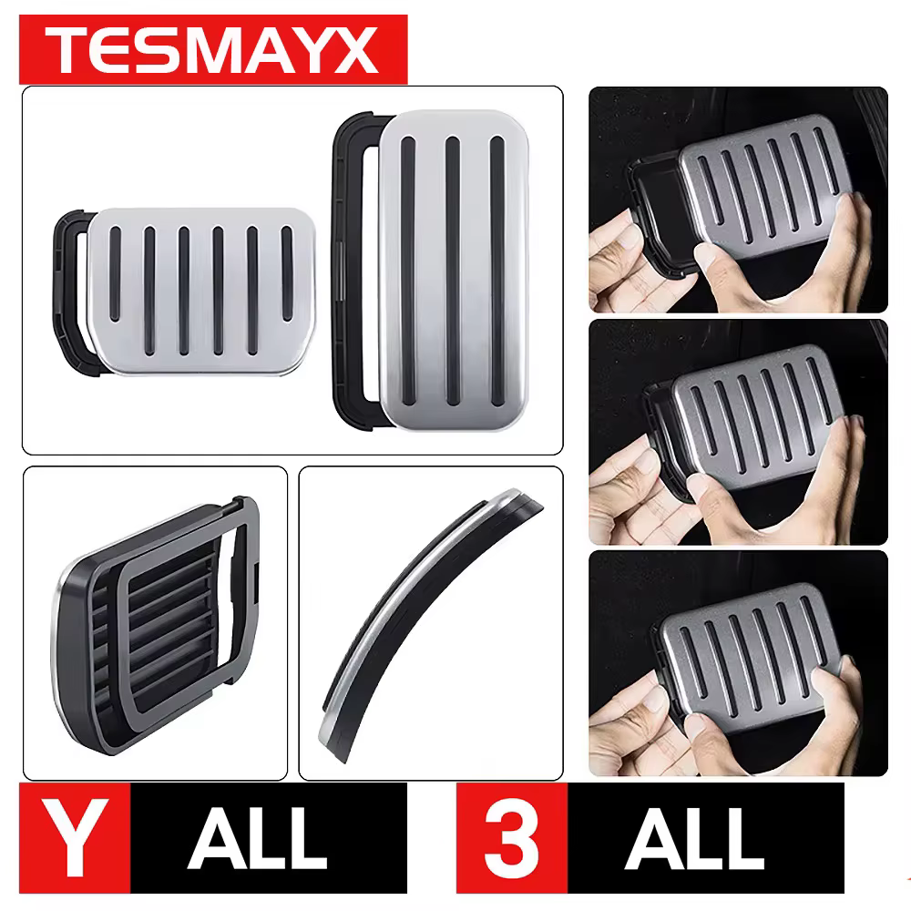 Ensembles de pédales de performance, couvre-pédales d'accélérateur et de frein pour Tesla Model Y Juniper Standard Model 3 YL 2021-2026, accessoires de voyage