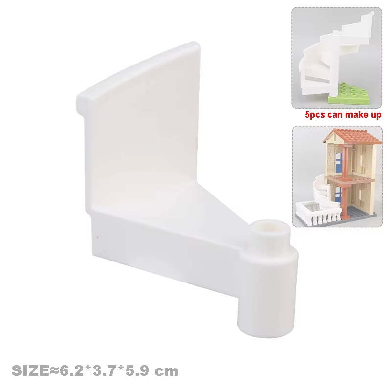 Gros blocs de Construction accessoires compatibles Duplos maisons meubles de Construction pilier clôture assemblage briques jouets pour enfants