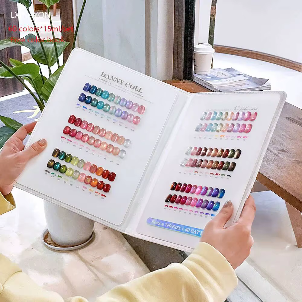 Kit de vernis à ongles gel effet œil de chat TPO FREE avec présentoir