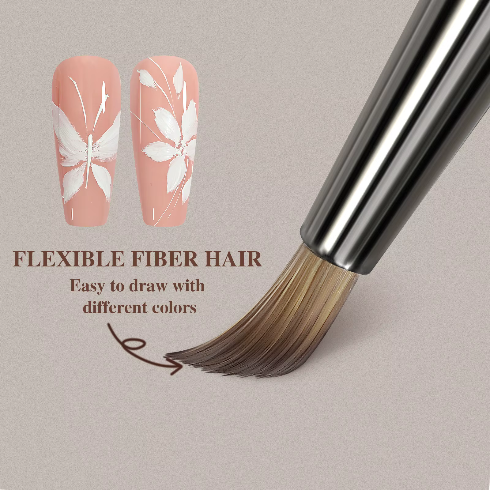 Pinceau de peinture triangulaire pour ongles