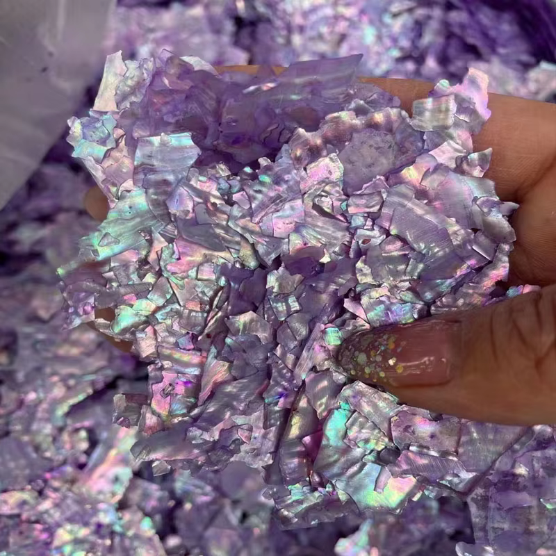 Ornements holographiques irréguliers pour les ongles