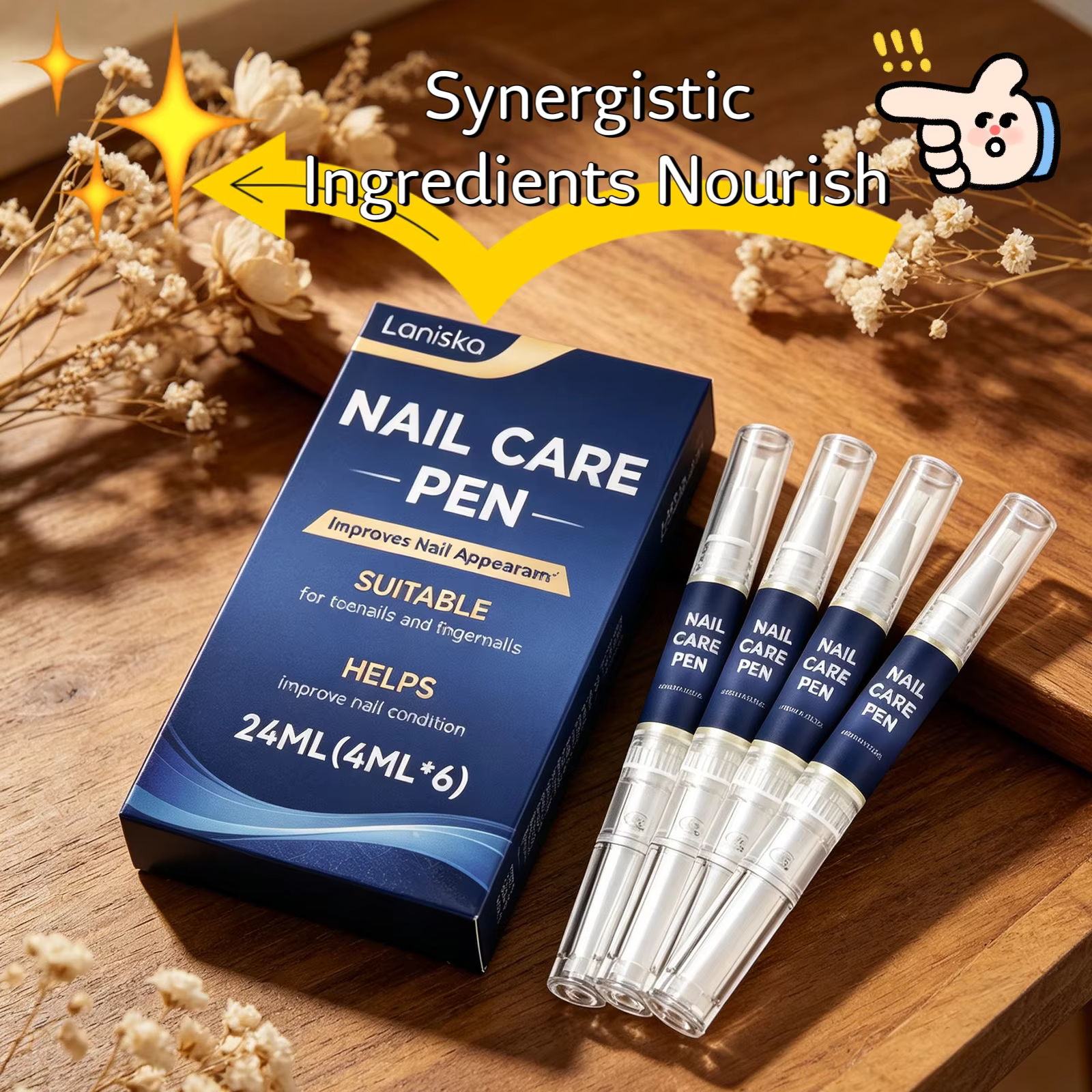 Stylo Réparateur pour Ongles : Réduit les Fissures