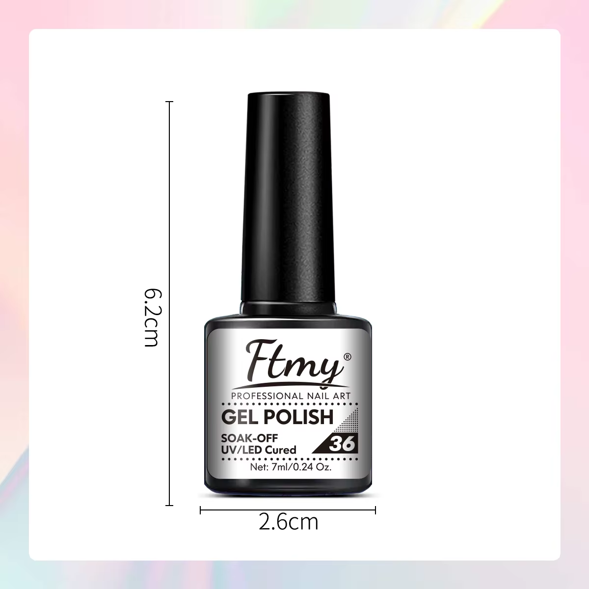 Ensemble de vernis à ongles Gel noir et blanc
