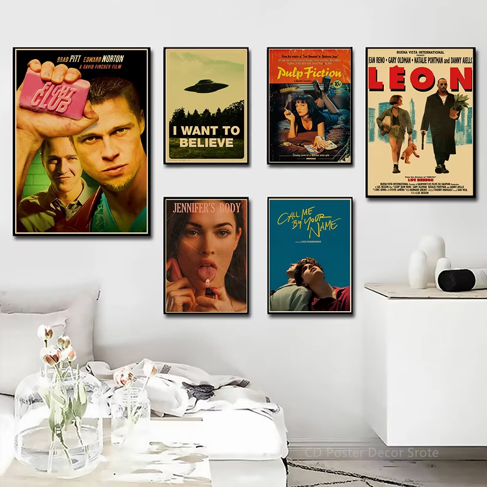 Affiches de films vintage, impressions rétro, ningClub, affiche de la Saint-Valentin, film classique, rétro, décor de salle à la maison, art esthétique, peinture murale