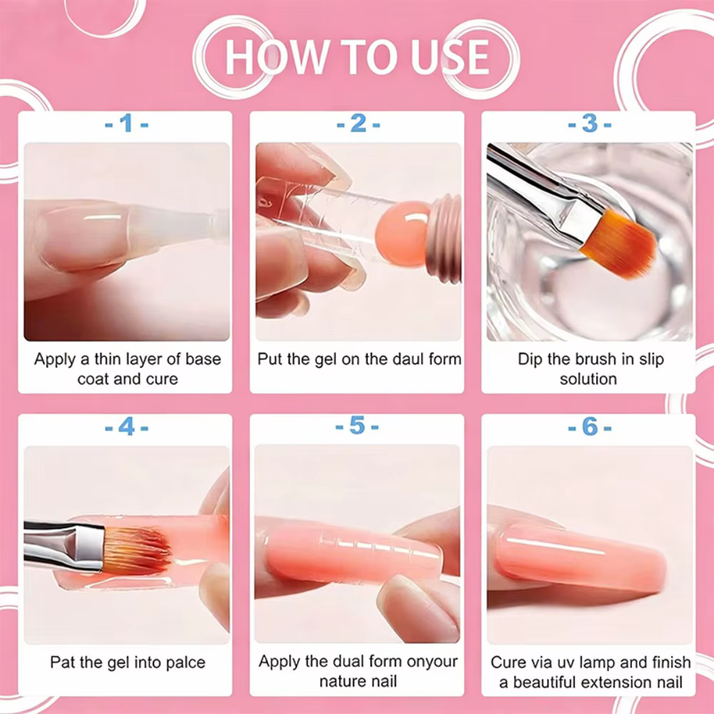 Nettoyant Gel 2-en-1 pour Ongles et Dissolvant de Vernis