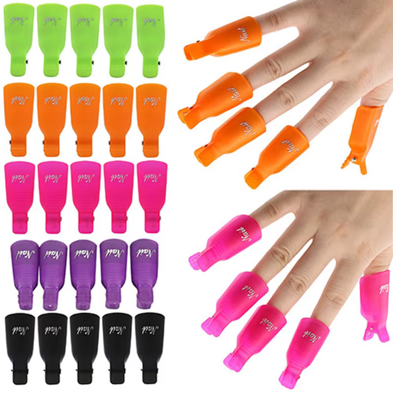 Clips de capuchon de tremper en plastique pour Nail Art