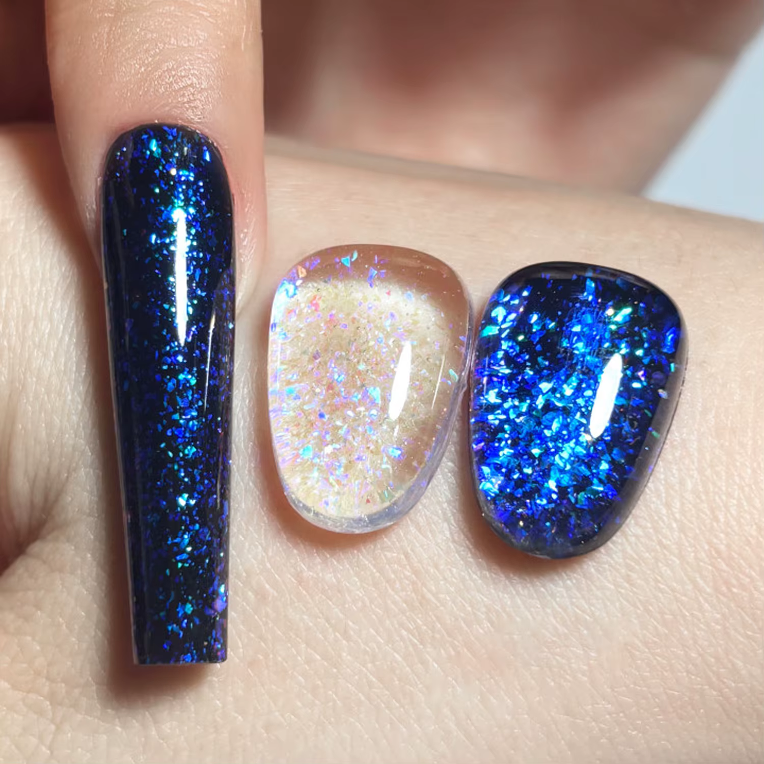 KODI JYJ Aurora opale sans lingette couche de finition vernis uv semi-permanent paillettes Gellac 12ml manucure coloré