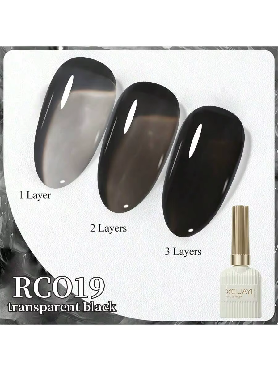 XEIJAYI 1 pièce 15Ml vernis à ongles Gel noir