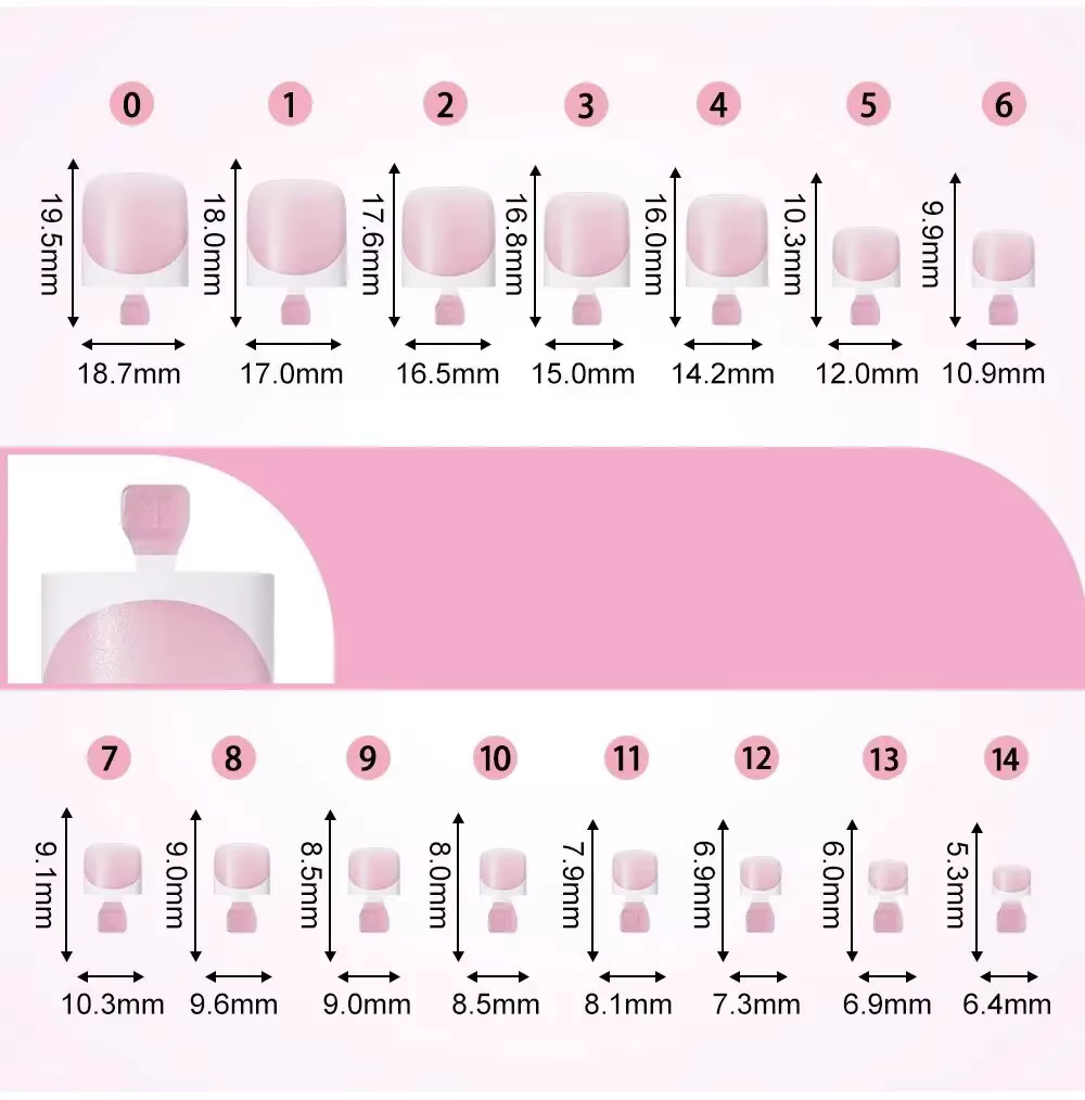 60 pièces/boîte – Faux ongles à presser de haute qualité pour manucure et pédicure – Blanc