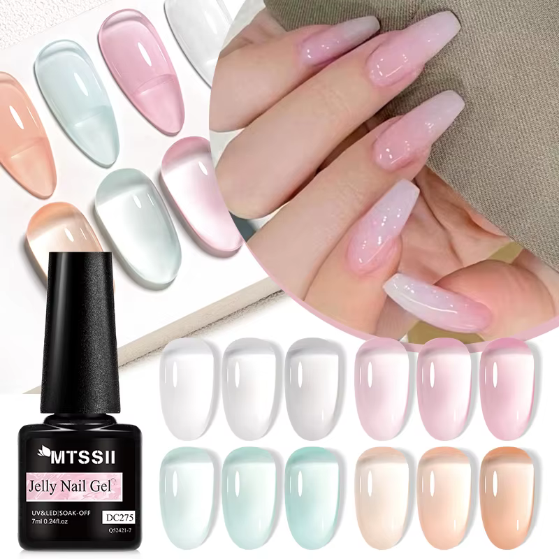 Vernis à ongles gel translucide semi-permanent