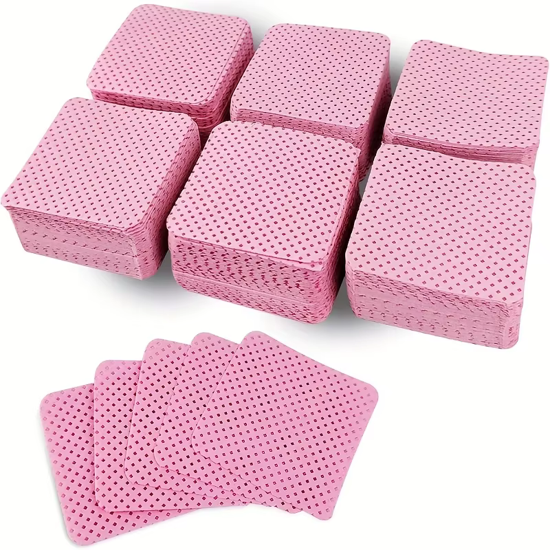 50 lingettes pour ongles sans peluches
