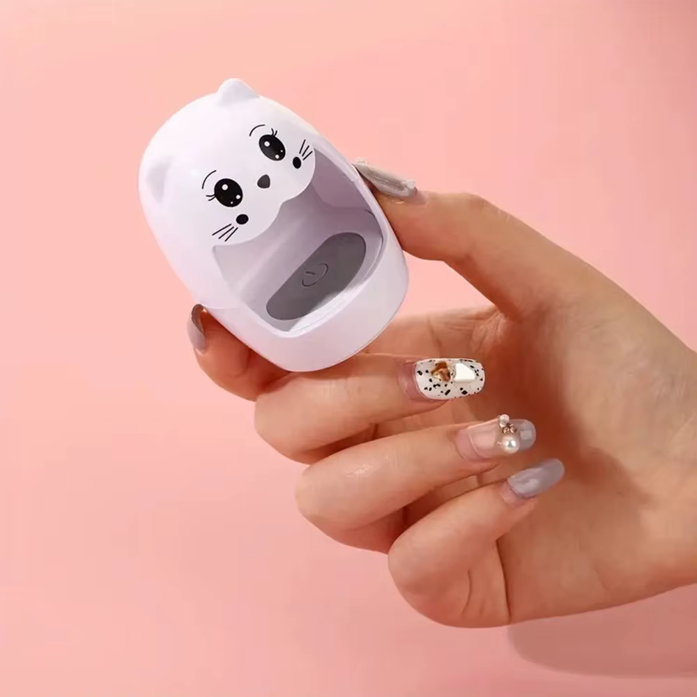 LULAA lumière UV pour ongles pour vernis Gel sèche-ongles avec forme mignonne petite et Portable