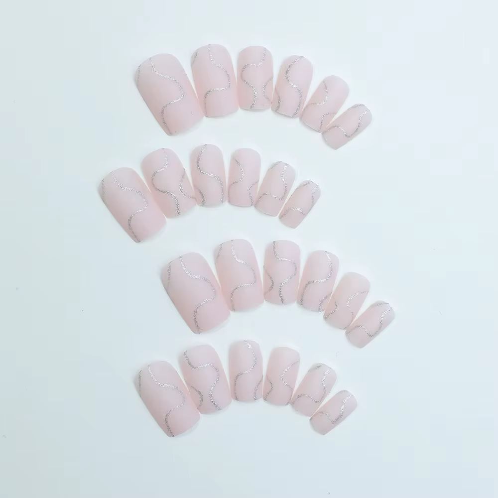 Faux ongles à couverture complète pour fille