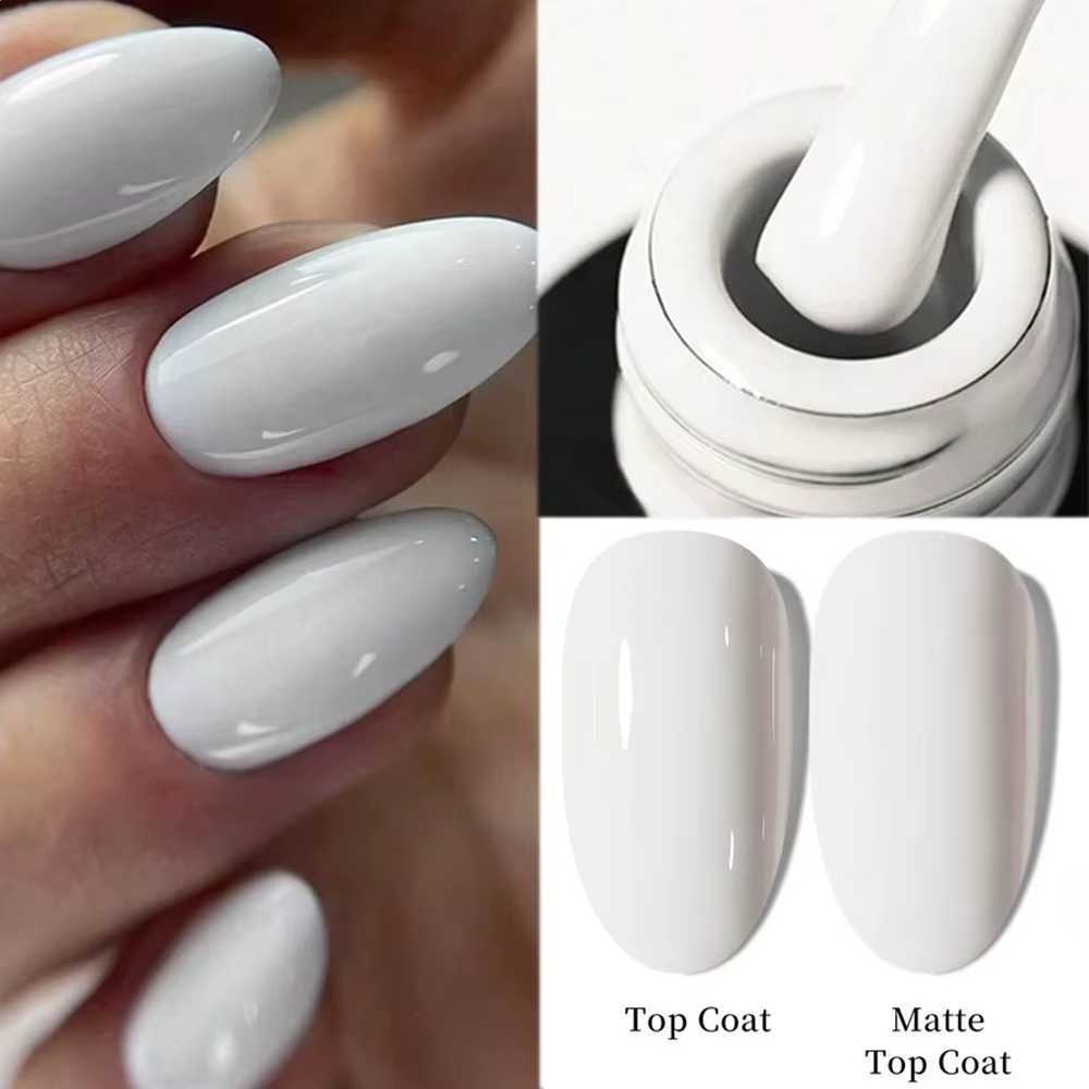 1 pièces 7.3ml vernis à ongles Gel blanc manucure française
