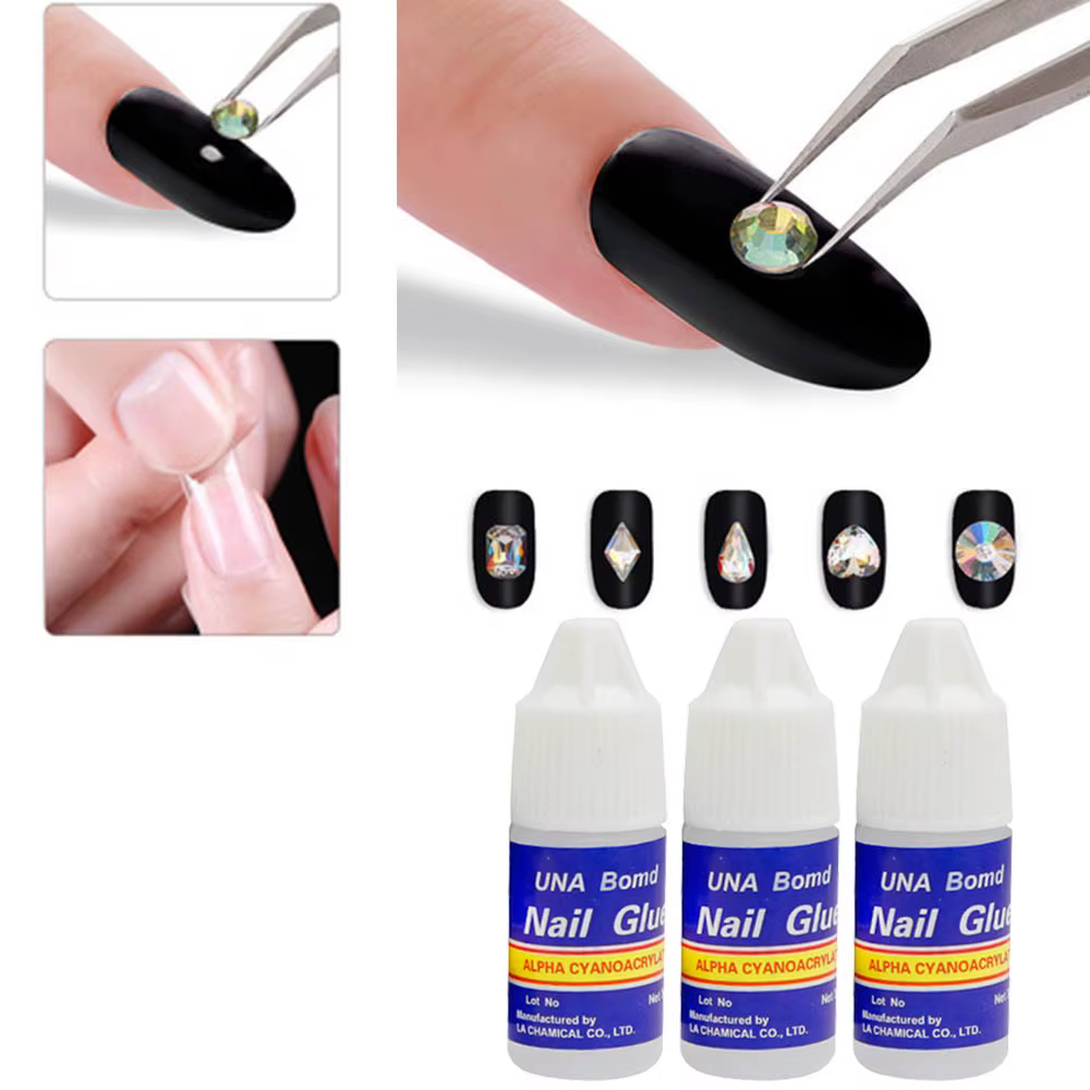 1 ensemble * 3g colle à ongles à séchage rapide pour faux