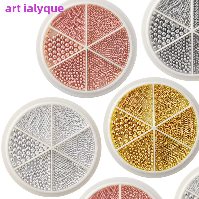 Petites perles de Caviar en acier pour Nail Art