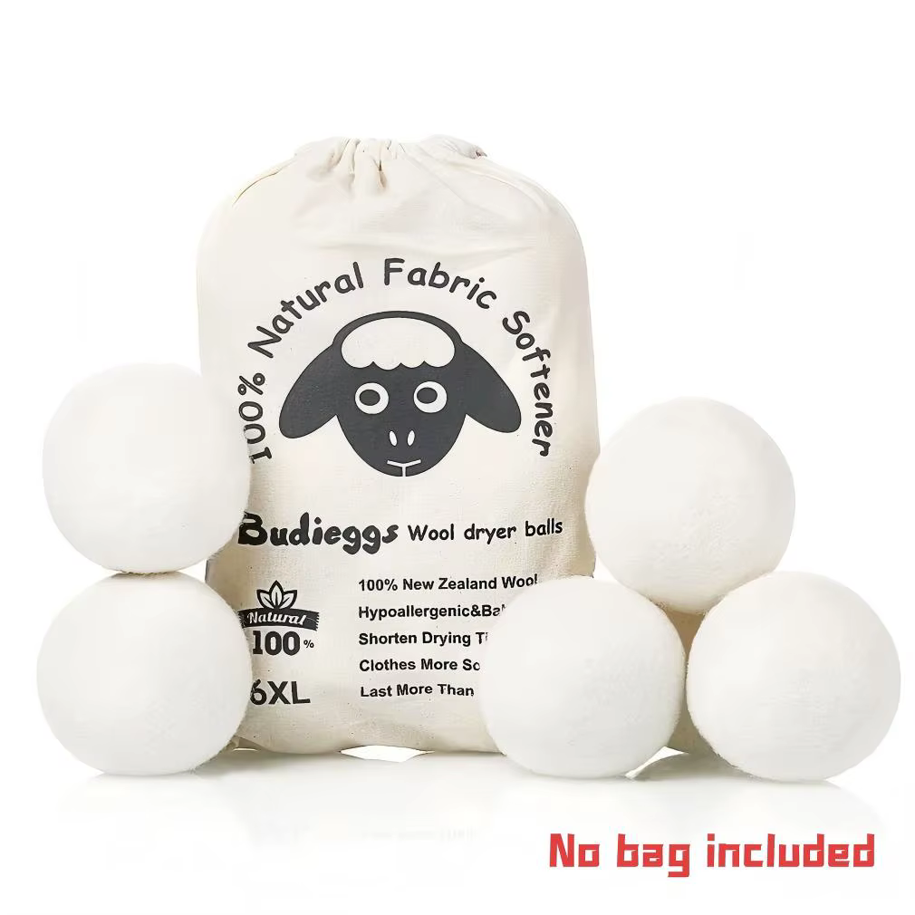 Boules de sèche-linge en laine, boules de séchage de linge, adoucisseur de linge, accessoires réutilisables pour Machine à laver à domicile