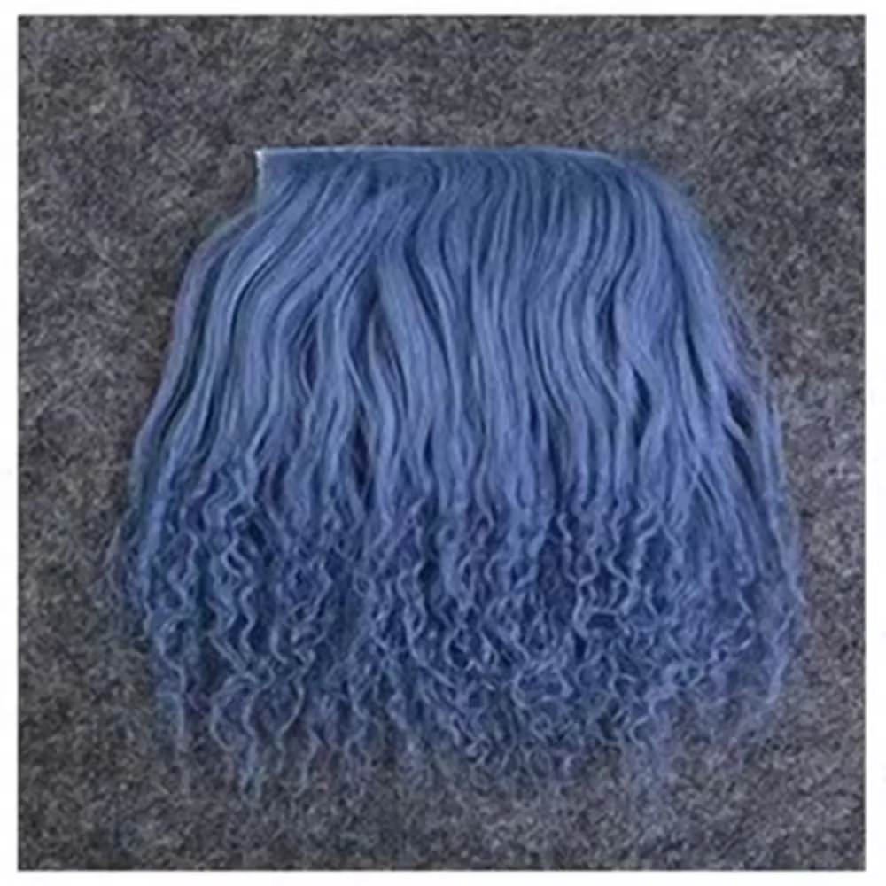 Faux cheveux BJD, rangée de cheveux, perruque de synthèse brute, crochet fait à la main, trames de cheveux, bricolage, trames de cheveux, accessoires de poupées