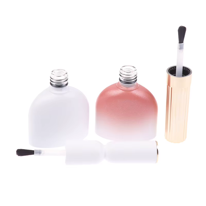 Mini bouteille en verre pour vernis à ongles de 15ml