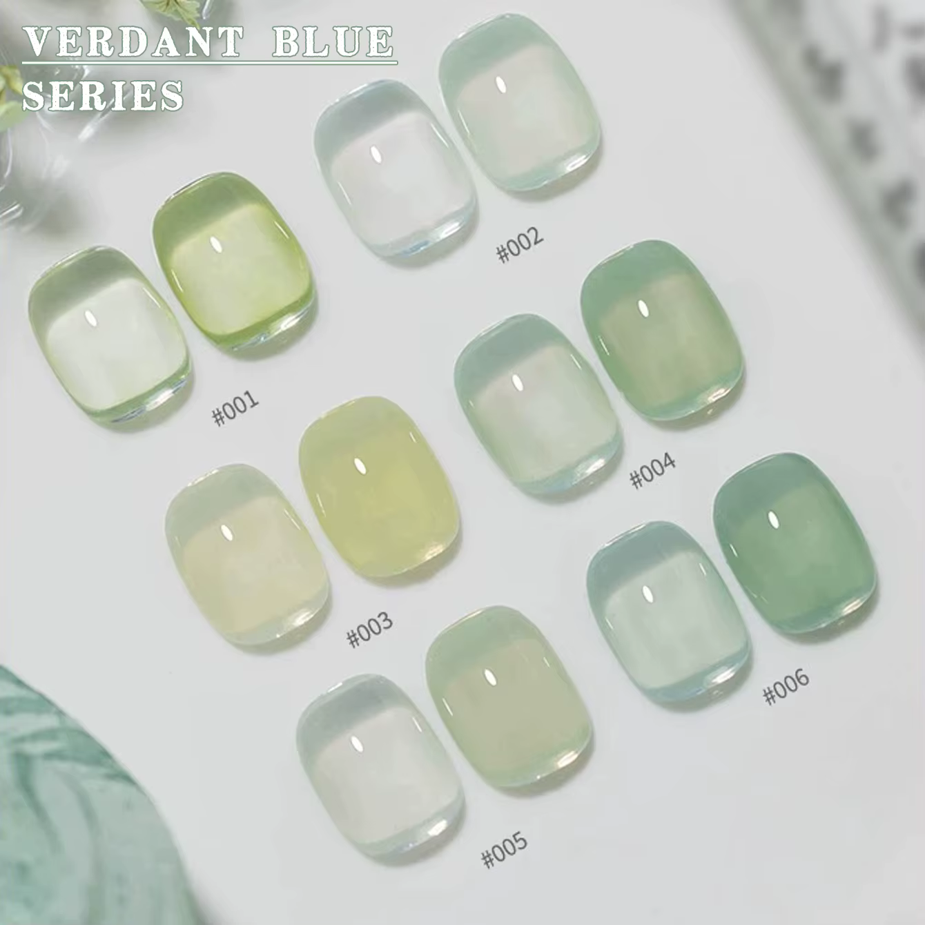 MIANEL 12ML Vernis Gel Teinte Verte Unique 2026 Nouvelle Collection Nuance Vert Lait Glacé pour une Manucure Douce et Éclaircissante